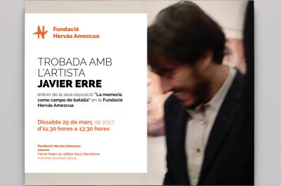 Trobada amb l’artista Javier Erre